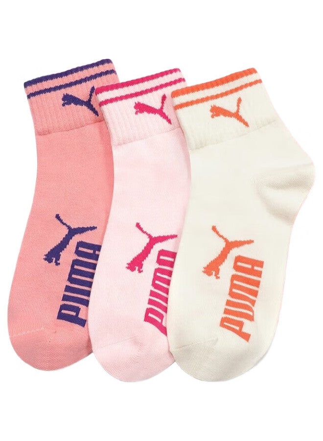 PUMA جوارب نسائية حتى منتصف الساق، جوارب رياضية وعصرية لجميع المواسم، 3 أزواج - Image 1