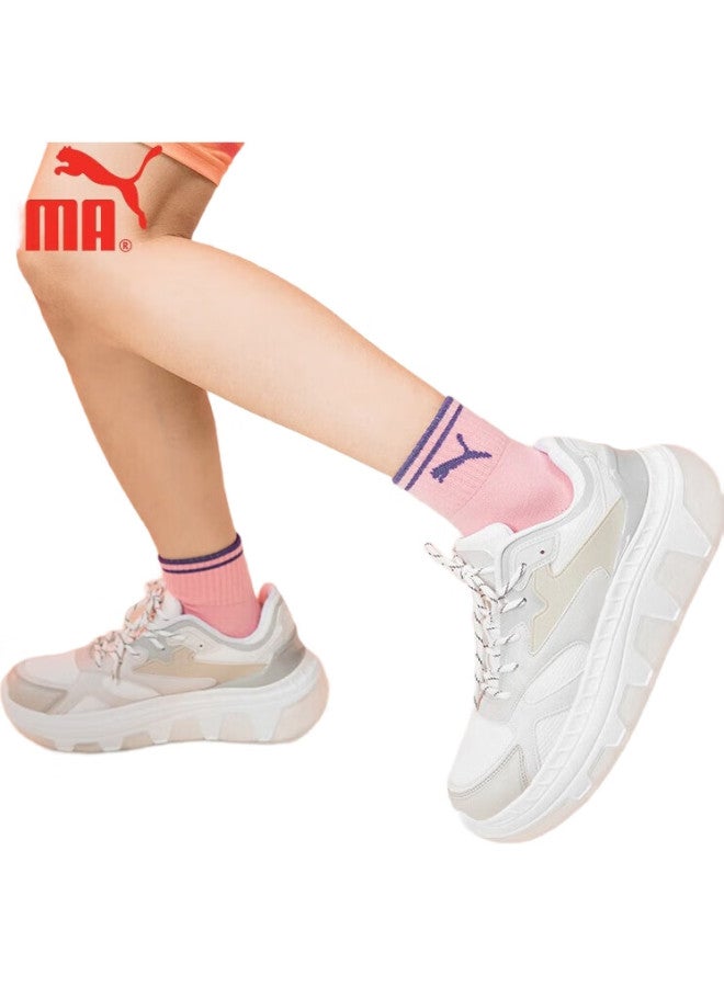 PUMA جوارب نسائية حتى منتصف الساق، جوارب رياضية وعصرية لجميع المواسم، 3 أزواج - Image 2