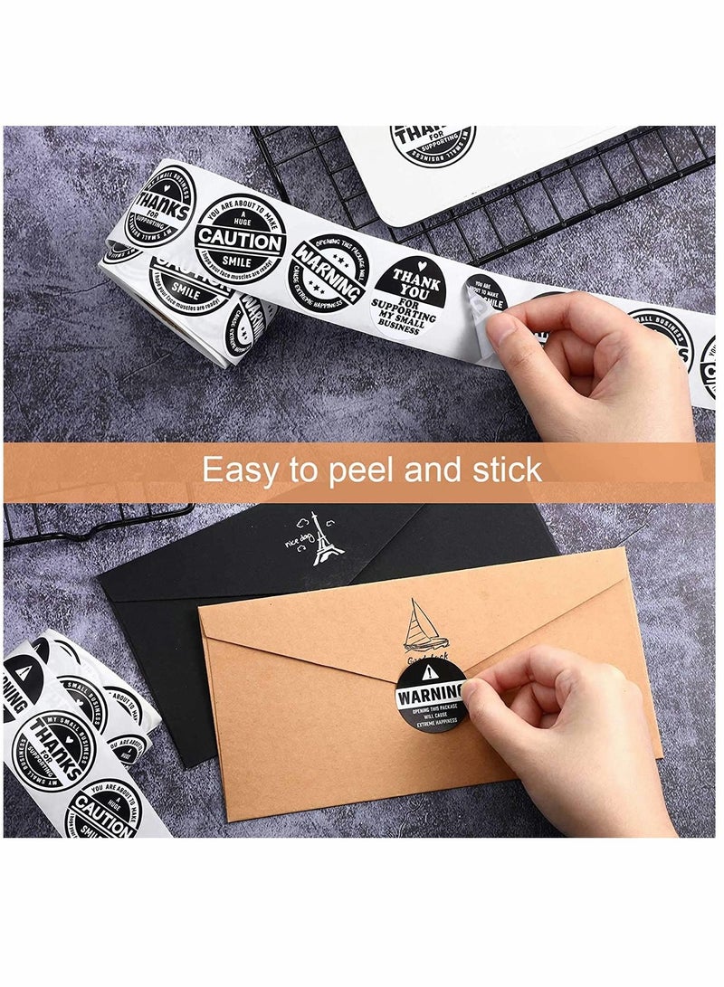 SYOSI Stickers, Thank You Roll Stickers, Extreme Happiness Sticker, Thank You for Supporting My Business Sealing Label Decor, for Business or Personal Wrapping Supplies 1.5 Inch 500 Pieces - Image 5