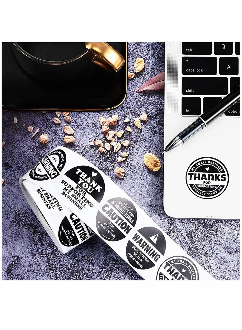 SYOSI Stickers, Thank You Roll Stickers, Extreme Happiness Sticker, Thank You for Supporting My Business Sealing Label Decor, for Business or Personal Wrapping Supplies 1.5 Inch 500 Pieces - Image 4