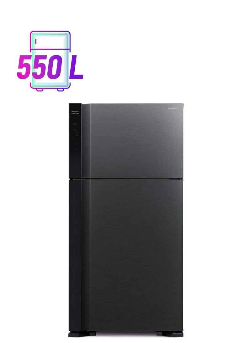 هيتاشي ثلاجة ببابين R-V700PS7K-BBK أسود - Image 1