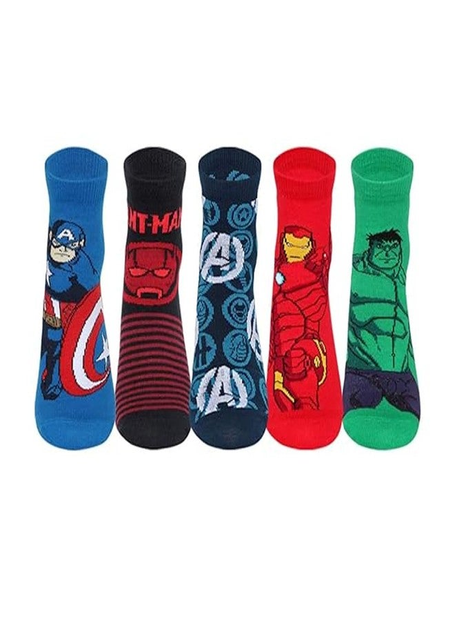 Supersox Ankle Disney Character Socks for Kids, Made with Breathable, Anti Odour & Moisture Absorbent Combed Cotton with a Extra Durable Welt, Ideal For All Day Wear (Pack Of 5) - Image 1