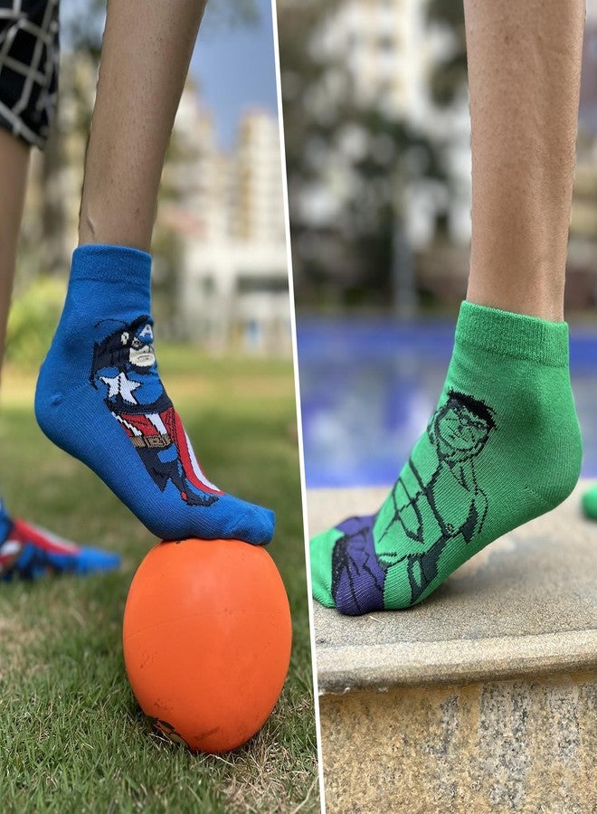 Supersox Ankle Disney Character Socks for Kids, Made with Breathable, Anti Odour & Moisture Absorbent Combed Cotton with a Extra Durable Welt, Ideal For All Day Wear (Pack Of 5) - Image 5