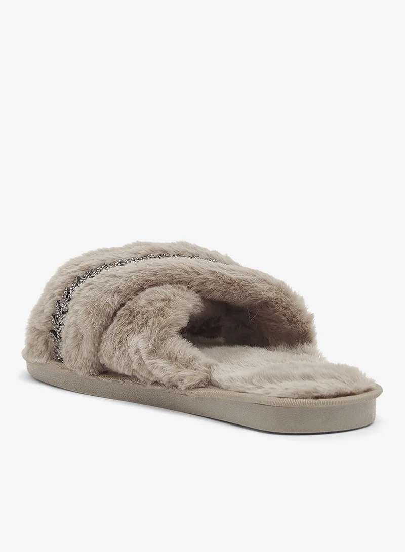 Ginger Printed Cozy Bedroom Slippers