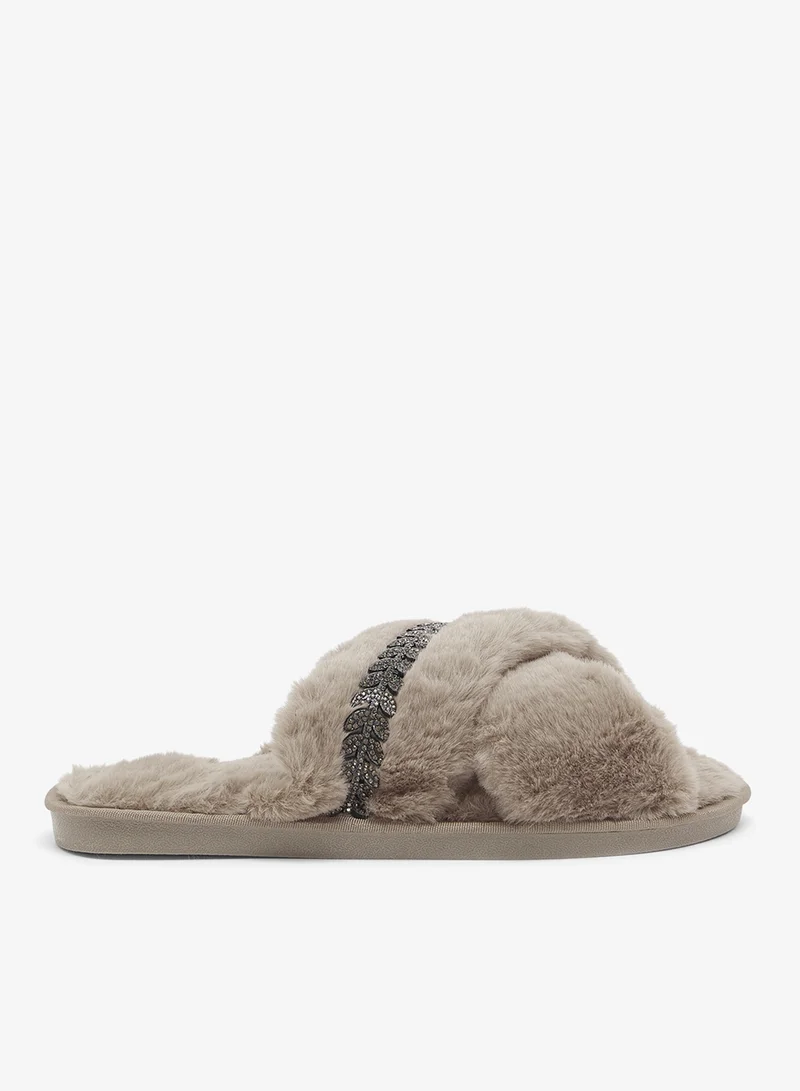 Ginger Printed Cozy Bedroom Slippers