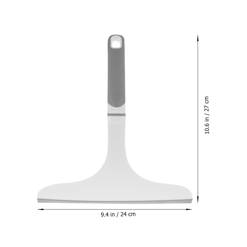 Veemoon Short Handle Glass Wiper Squeegee For Shower Window And Bathroom Mirror Cleaning Gray White - Image 3