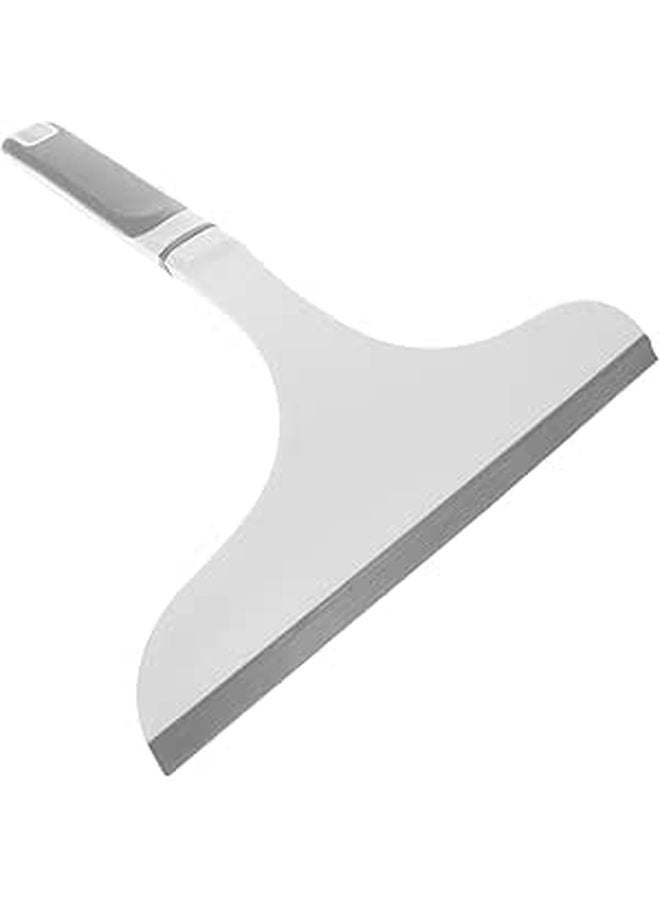 Veemoon Short Handle Glass Wiper Squeegee For Shower Window And Bathroom Mirror Cleaning Gray White - Image 1