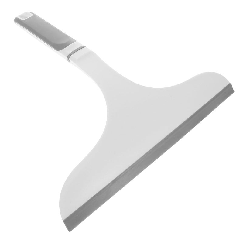 Veemoon Short Handle Glass Wiper Squeegee For Shower Window And Bathroom Mirror Cleaning Gray White - Image 2