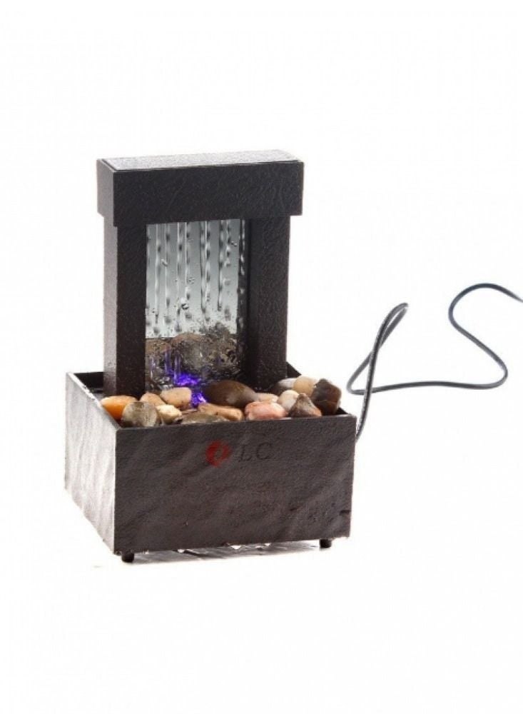 D L C Decorative Indoor Water Fountain with LED Light - Image 1