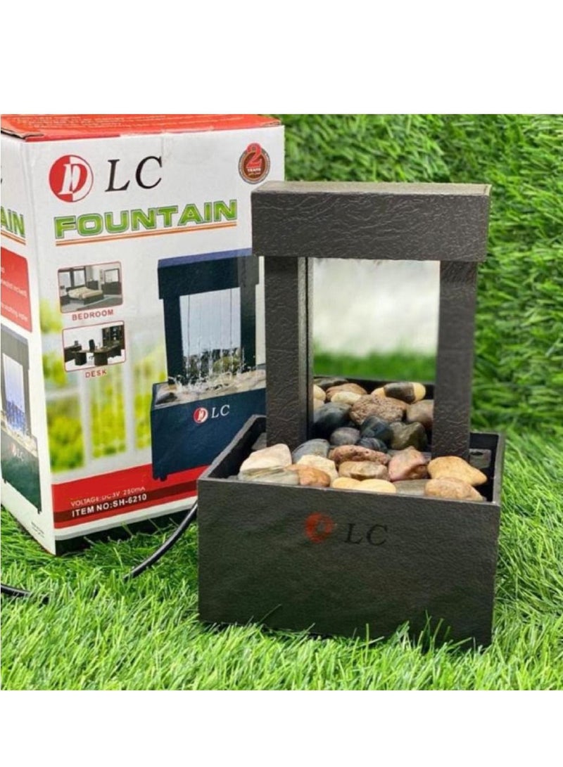 D L C Decorative Indoor Water Fountain with LED Light - Image 3