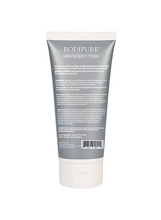 Bodipure Miracle Baking Soda Body Polish Gentle Skin Scrub And Exfoliating Body Wash Natural Ingredients To Smooth Skin Balance Ph And Clear Pores 65 Oz - Image 3