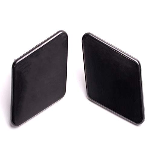 CNUPSM Front Headlight Washer Cover Nozzle Cap 1 Pair Flat Black Compatible With BMW 3 Series E90/E91 2005-2009 - Image 2