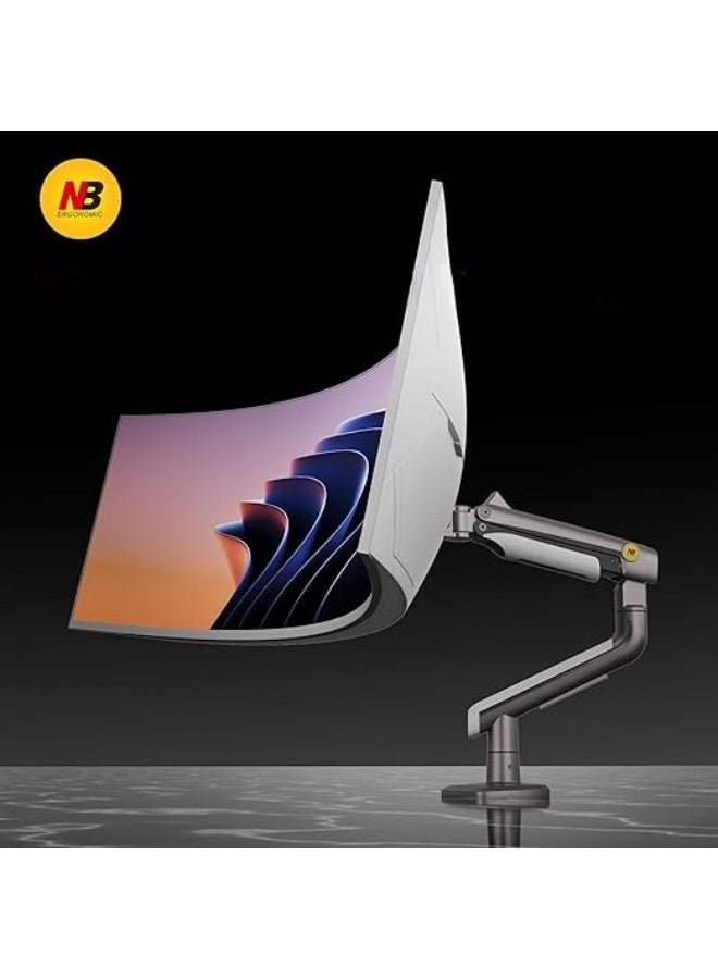 NB NORTH BAYOU NB Large Monitor Arm – Heavy-Duty Adjustable Stand for Curved & Flat Screens 24"–49", VESA 75/100, Load Capacity 2–18kg – Perfect for Gaming & Daily Use - Image 3
