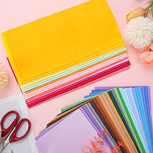 Macarrie 40 Piece Solid Color Fabric Bundles - 10 x 10 Inch Multi-Color Fabric Squares for Quilting, Patchwork, Sewing & Craft Projects - Image 5