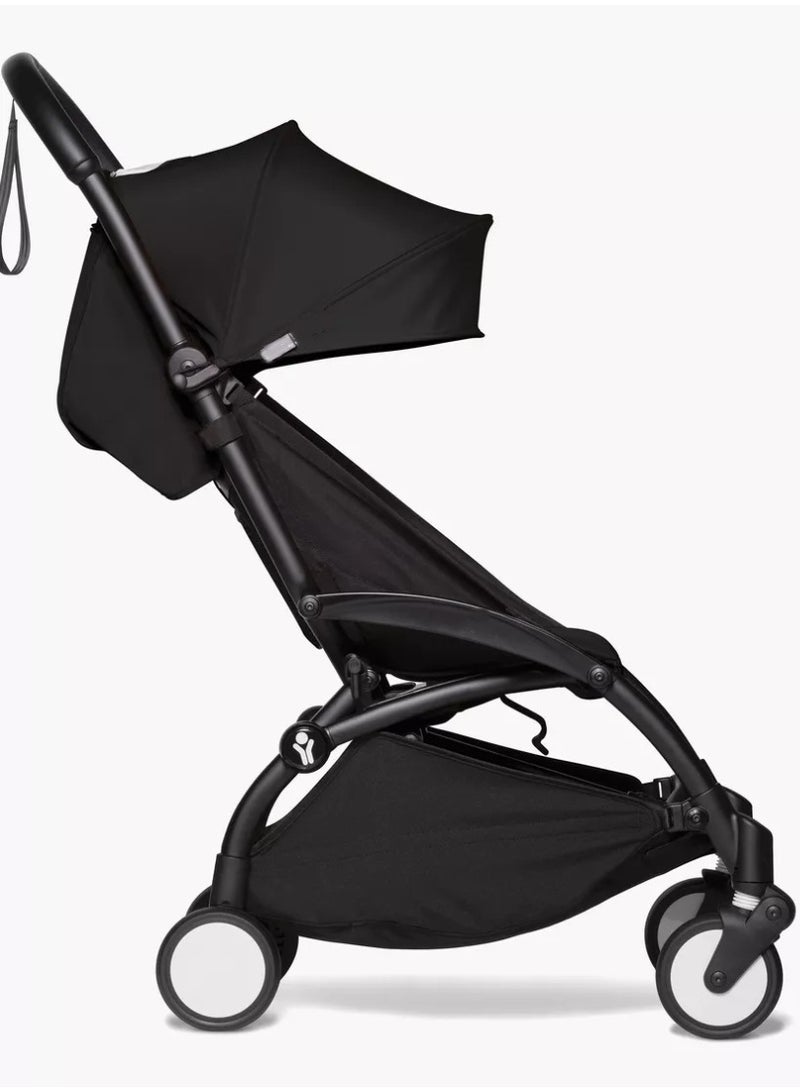 Mini Portable Baby Stroller, Lightweight Folding Travel Pushchair, Black - Image 1