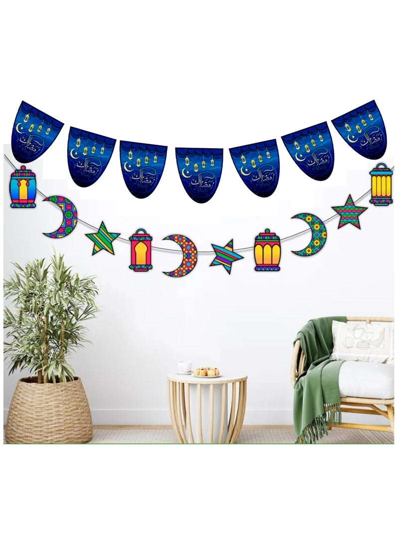 Boxwoods Ramadan Mubarak Banners And Balloons Decoration Set - Image 2