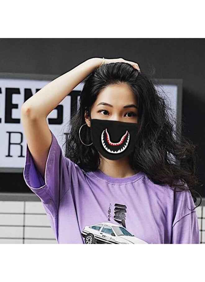 Generic Shark Printed Face Mask  - Image 3