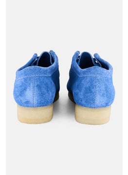 clarks Men Standard Wallabee Lace Up Casual Shoes, Bright Blue  - Image 3