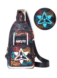 Naruto Chest Bag Men's Cross-body Small Backpack Shoulder Bag Luminous Cross-body Bag