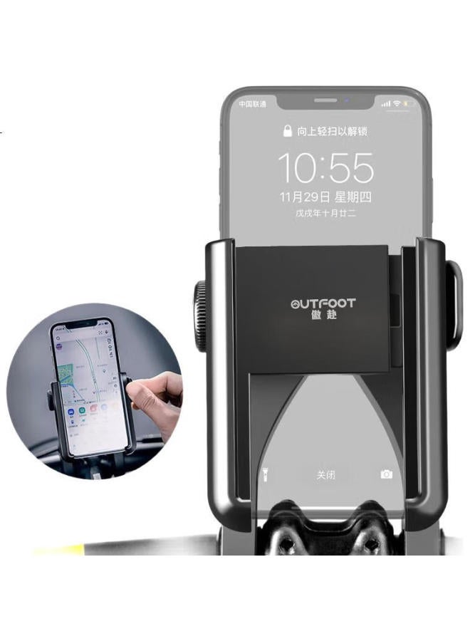 Ounay Ouna Mountain Bike Phone Mount, Cycling-Specific Anti-Shake Shock-Absorbing Fixed Bracket, Bicycle Road Bike Handlebar Stand Navigation Mount - Image 3