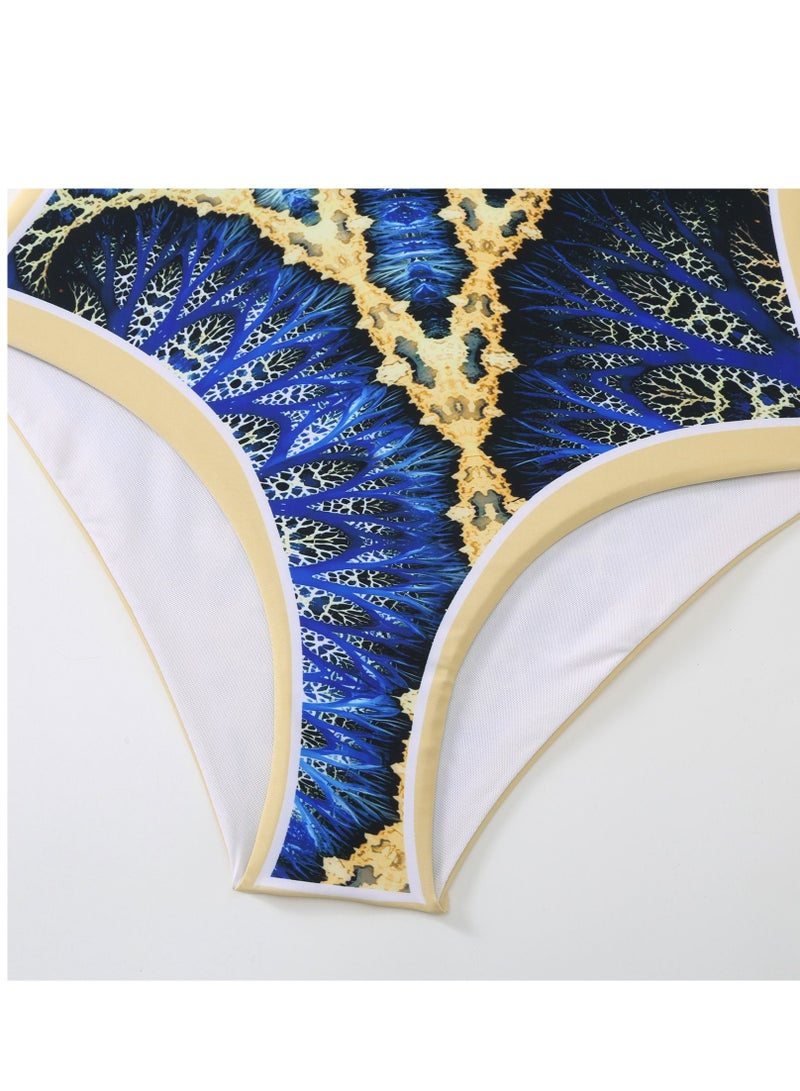 Y&D 2-Piece Women Swimsuit with Skirt Holiday Beach Dress Female Retro Swimwear Vintage Surf Wear Summer - Image 5
