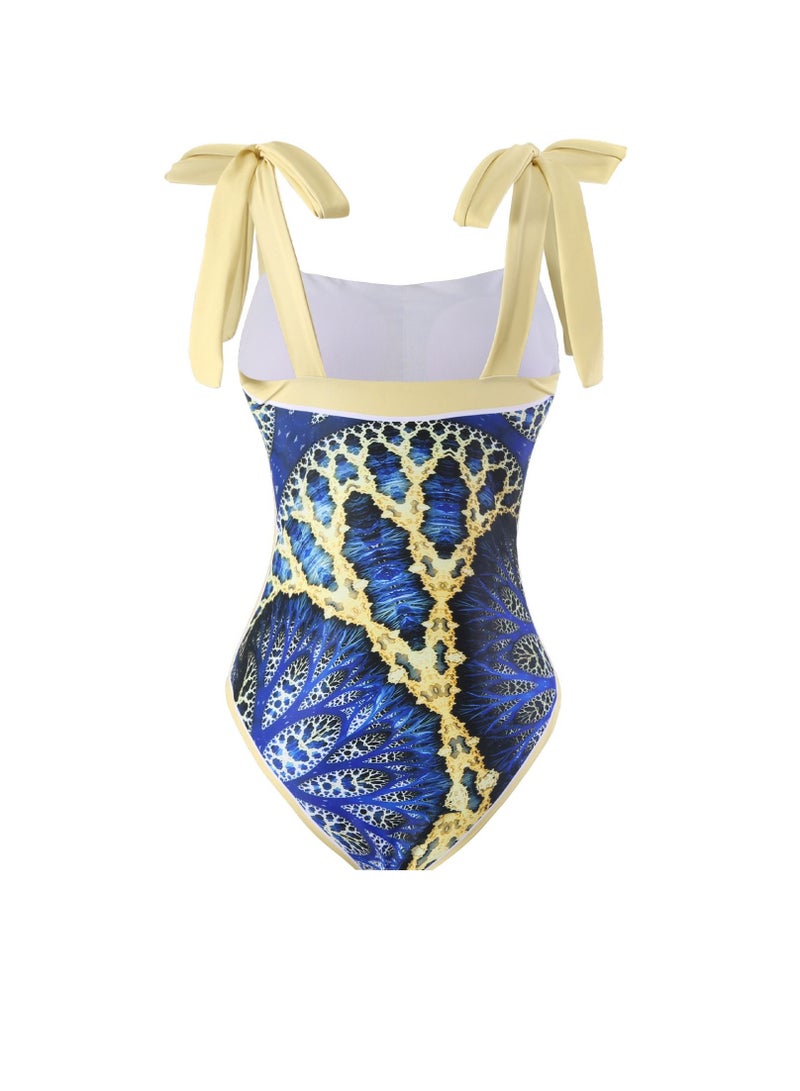 Y&D 2-Piece Women Swimsuit with Skirt Holiday Beach Dress Female Retro Swimwear Vintage Surf Wear Summer - Image 3