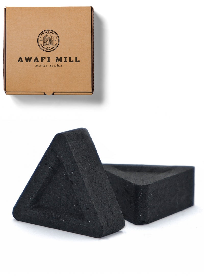 Awafi Mill - Triangle Charcoal Tablets for Incense Burning - Image 1