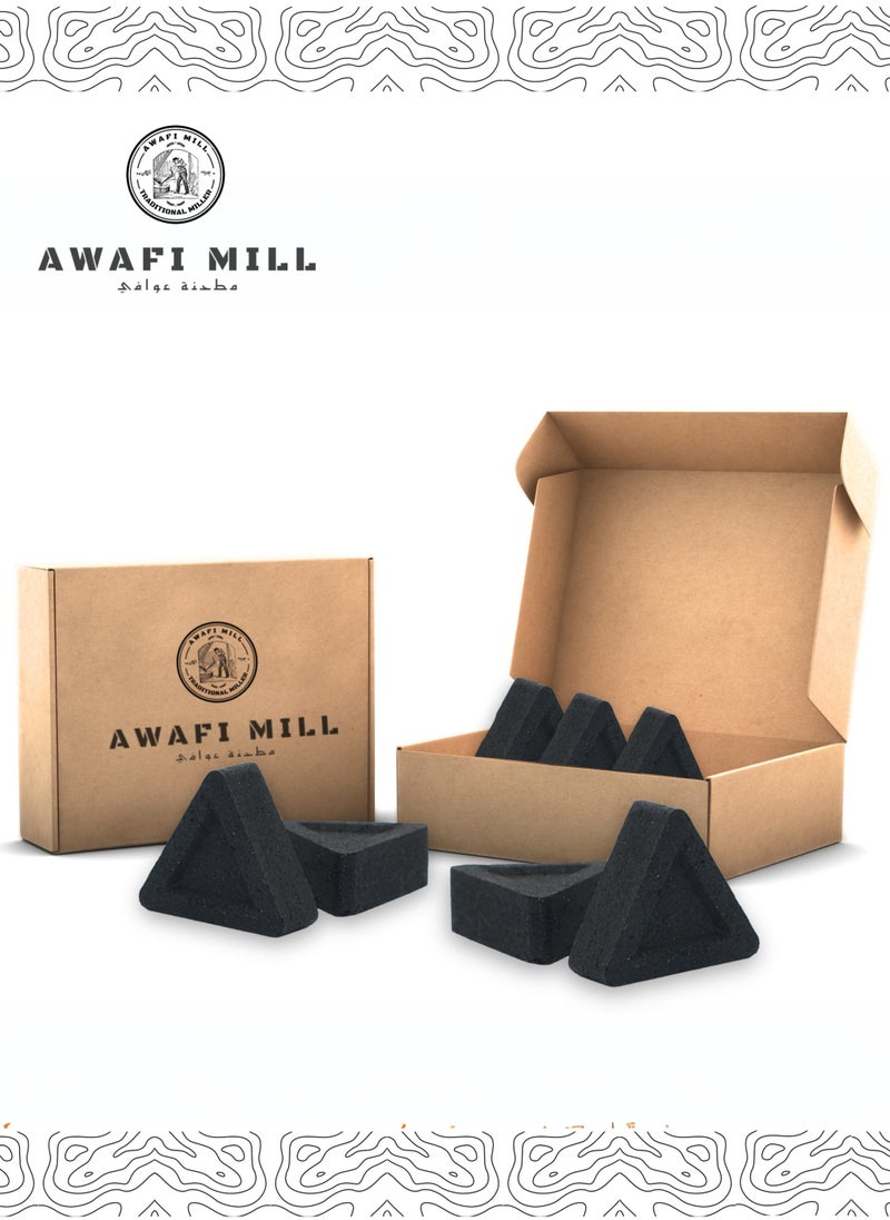 Awafi Mill - Triangle Charcoal Tablets for Incense Burning - Image 1