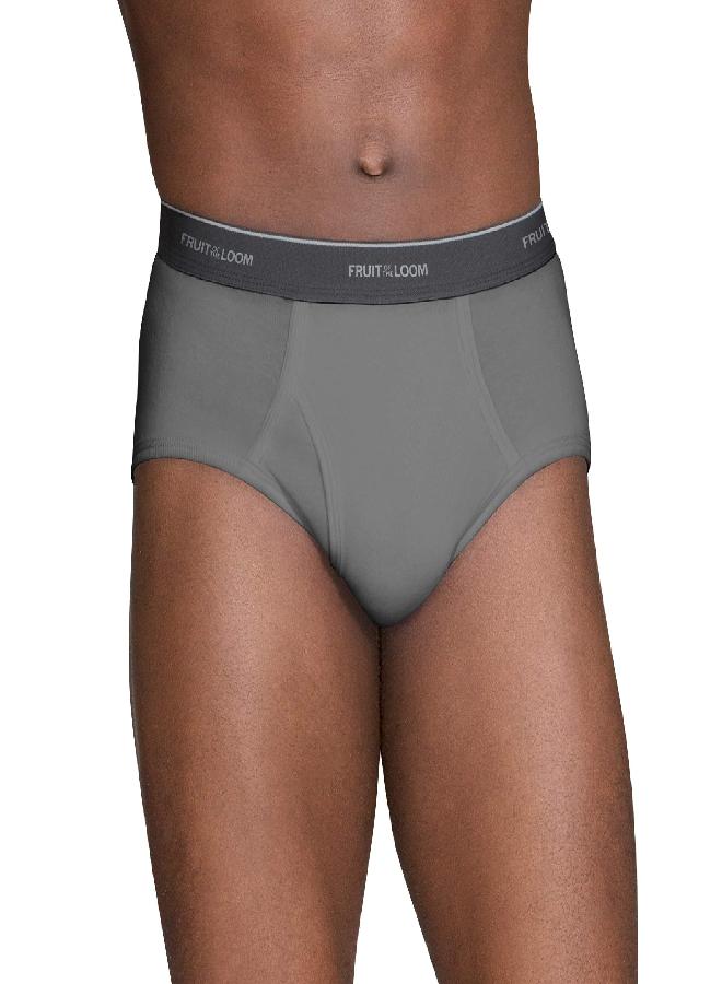 FRUIT OF THE LOOM Fruit of the Loom mens Tag-free Cotton Briefs Underwear, 6 Pack - Assorted Stripe/Solids, Large US - Image 1