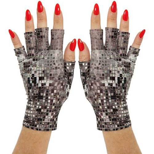 ManiGlovz - The ORIGINAL UPF 50+ UV Light Protective Nail Gloves | Gel Manicure and Anti UV Fingerless Gloves for Women | Can be Used as Sun Protection Gloves for Driving | Deca Dance - Image 1