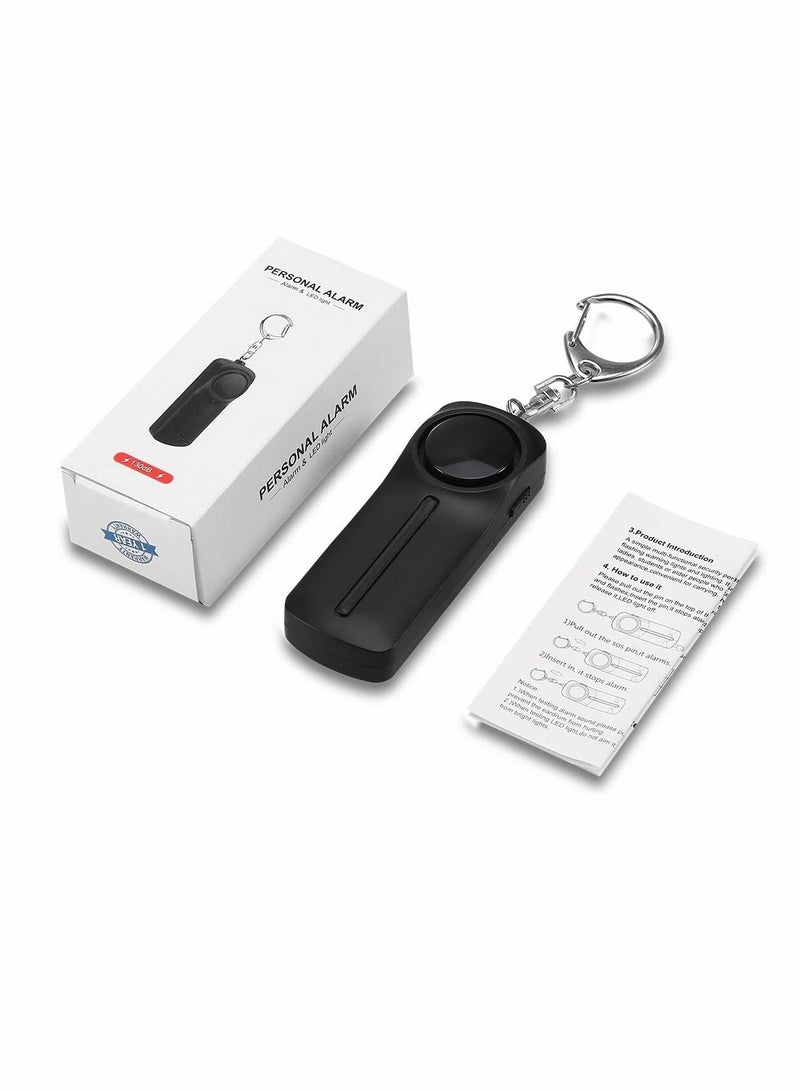 Personal Safety Alarm for Women, Children, and Seniors, 130dB Rechargeable Security Siren with LED Light, Easy to Use Emergency Alert Keychain, Reusable Design - Image 2