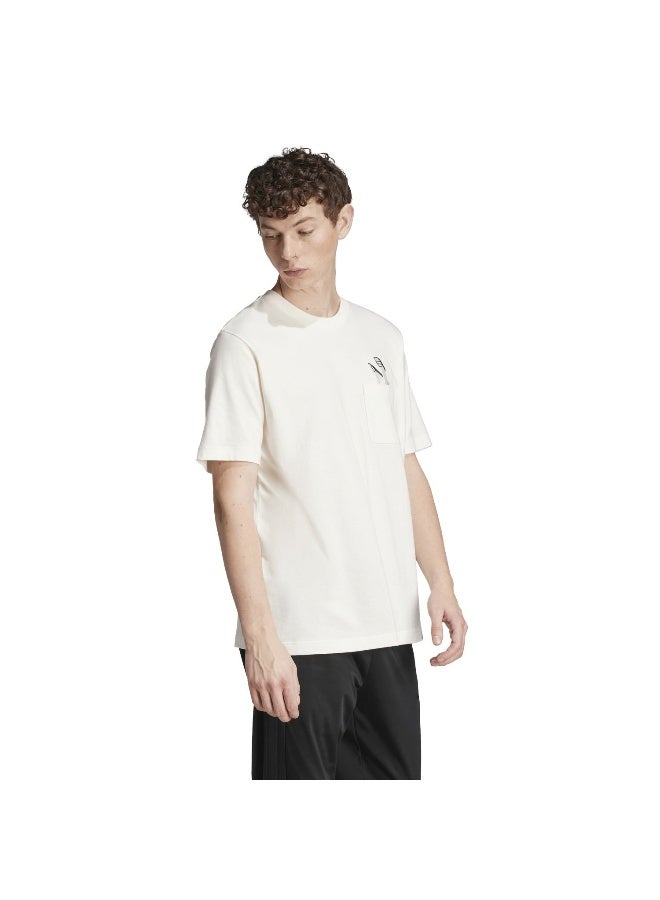 Adidas Lounge Slides Graphic Pocket T-Shirt - Image 4