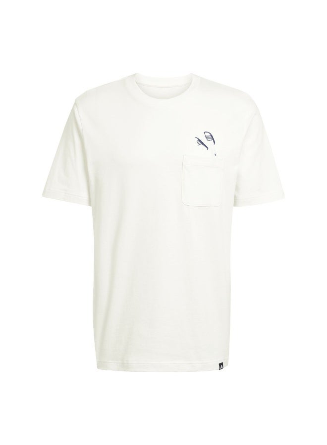 Adidas Lounge Slides Graphic Pocket T-Shirt - Image 2