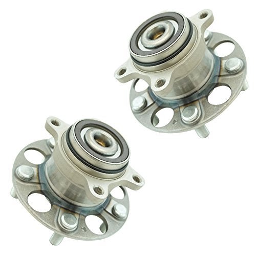 TRQ 2 Piece Rear Wheel Bearing & Hub Assembly Set Compatible with 2006-2015 Honda Civic - Image 1
