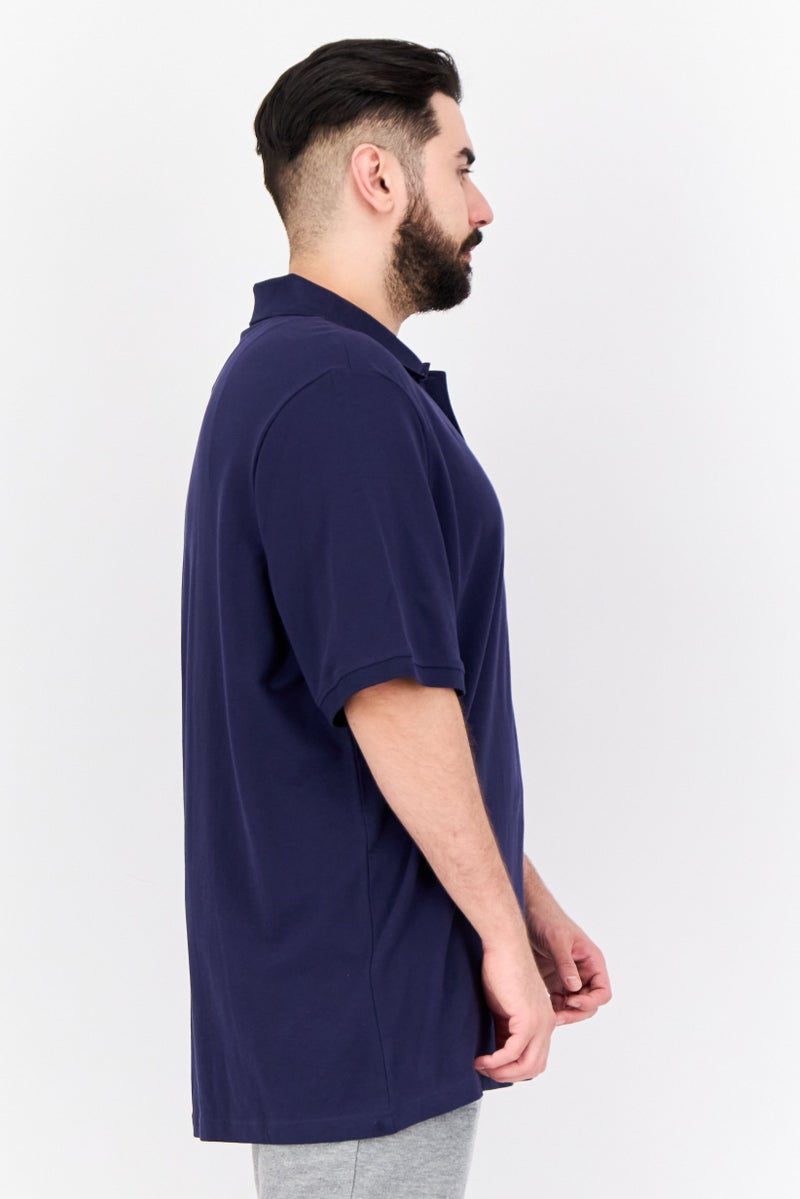 PUMA Men Sportswear Fit Brand Logo Training Polo Shirts, Navy - Image 2