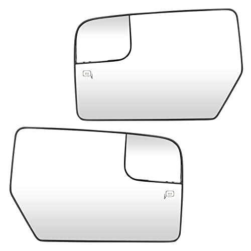 ILONPA Left Driver+Right Passenger Side Mirror Glass Replacement for 2012 2013 2014 2015 2016 2017 Ford Expedition, 2012 2013 2014 Lincoln Navigator Rearview Heated Mirror Replace CL1Z17K707A CL1Z17K707C - Image 1