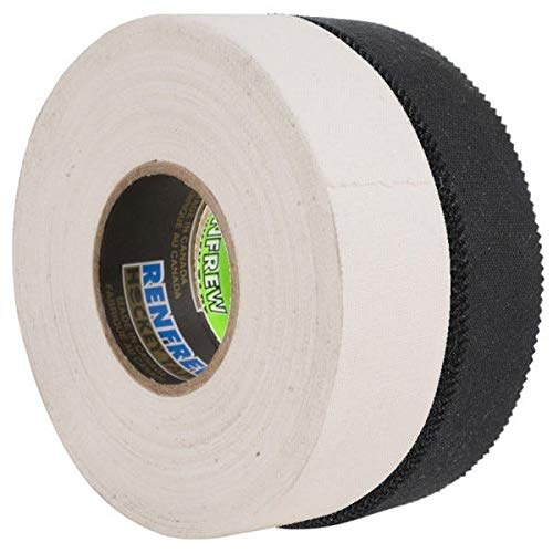 Renfrew Scapa Cloth Hockey Tape 2-Pack, Black & White, 1" x 25m - Image 2