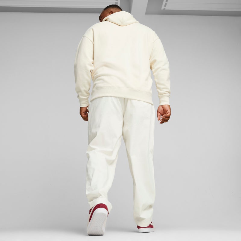 PUMA BETTER CLASSICS Mens White Woven Sweatpants - Image 4