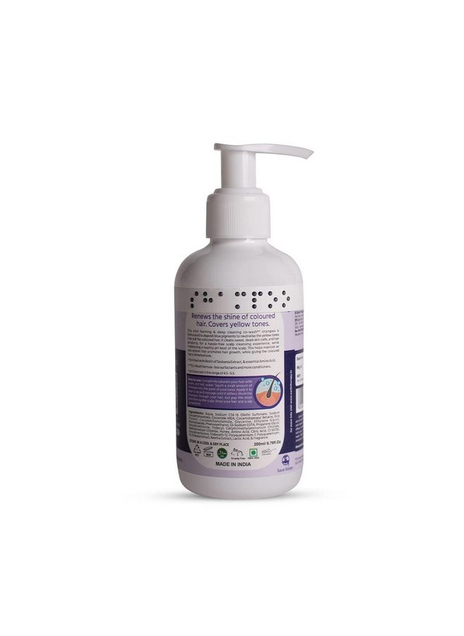 EARTH THERAPY - Anti-Blonde Under-Tones Colour Protector Blue Shampoo -Mineral Oil-Free, Sulphate-Free, & Ammonia-Free - 200Ml - Image 1