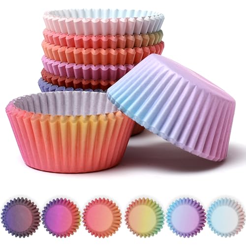 qiqee qiqee Cupcake Liners Cupcake Cups 300Count Food Grade Gradient Design Cupcake Papers Baking Cups Cupcake Wrappers 