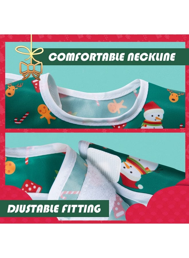 ليتل ديم سوم طقم مريلة تغذية الأطفال من Little Dimsum، مكون من قطعتين، مع إغلاق قابل للتعديل، للأطفال الصغار، مع جيب كبير (من 6 إلى 36 شهرًا) - Image 2