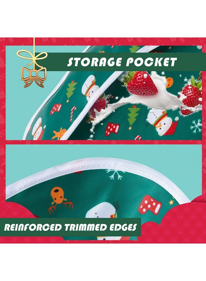 ليتل ديم سوم طقم مريلة تغذية الأطفال من Little Dimsum، مكون من قطعتين، مع إغلاق قابل للتعديل، للأطفال الصغار، مع جيب كبير (من 6 إلى 36 شهرًا) - Image 3