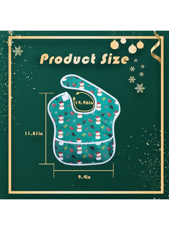 ليتل ديم سوم طقم مريلة تغذية الأطفال من Little Dimsum، مكون من قطعتين، مع إغلاق قابل للتعديل، للأطفال الصغار، مع جيب كبير (من 6 إلى 36 شهرًا) - Image 5