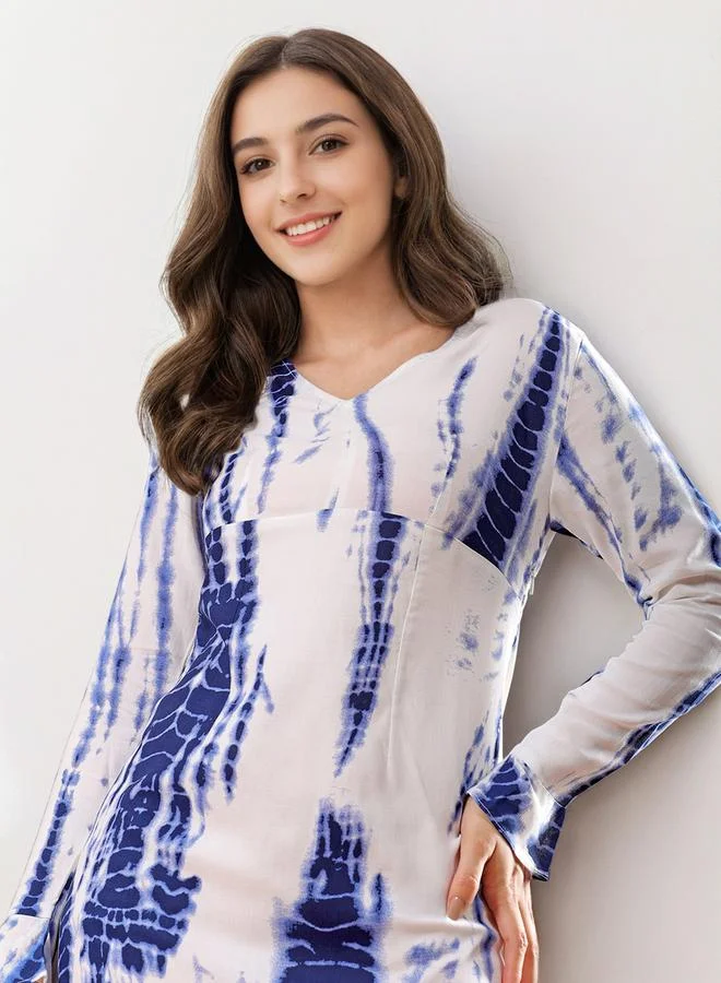 مرفوعة فستان قصير بلون كحلي