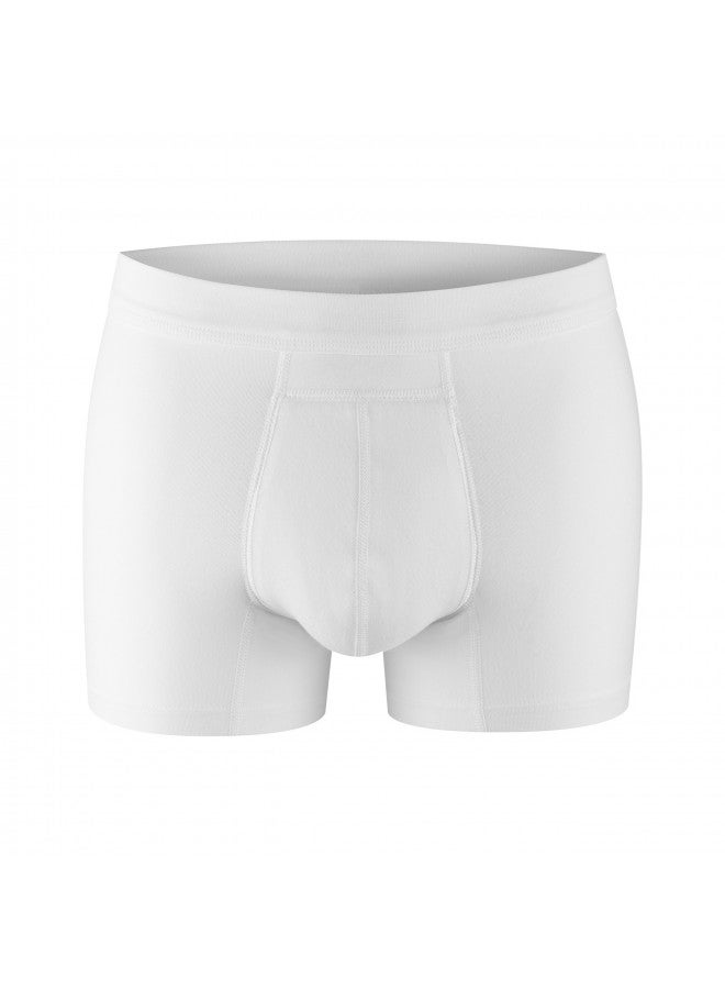 PROTECHDRY PROTECHDRY - Washable Urinary Incontinence Cotton Boxer Brief Underwear for Men with Front Absorbent Area (XX-Large (Pack of 1), White) - Image 2