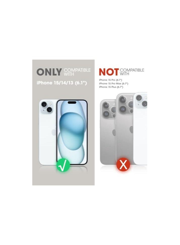 SUPCASE Unicorn Beetle Pro Mag Case for iPhone 15 / iPhone 14 / iPhone 13 6.1 inch, Compatible with MagSafe Full Body Rugged Case with Built-in Screen Protector & Kickstand & Belt-Clip (Black) - Image 2