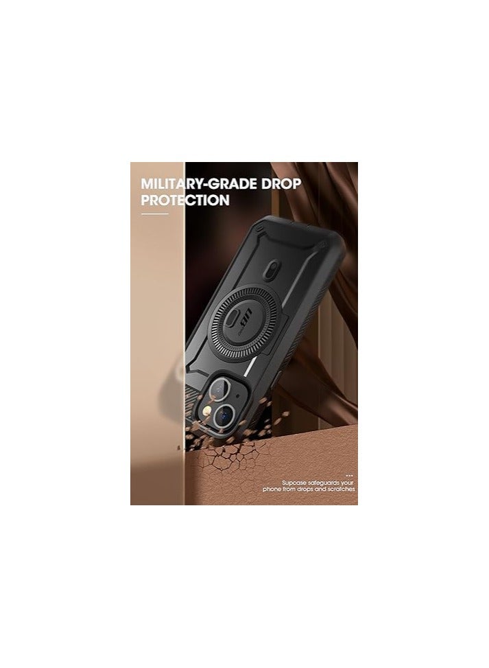 SUPCASE Unicorn Beetle Pro Mag Case for iPhone 15 / iPhone 14 / iPhone 13 6.1 inch, Compatible with MagSafe Full Body Rugged Case with Built-in Screen Protector & Kickstand & Belt-Clip (Black) - Image 5