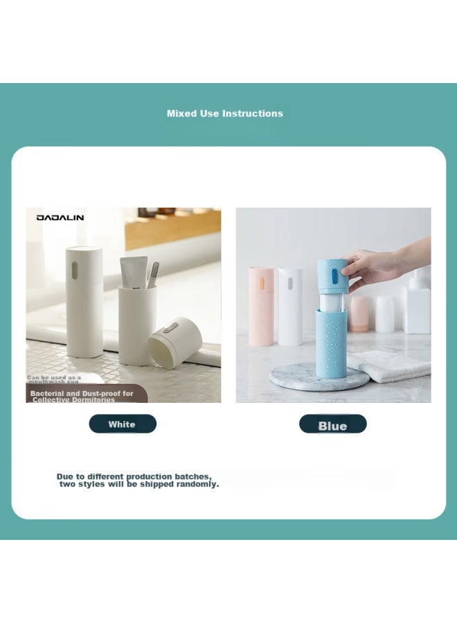 JAJALIN Jajalin Travel Toothbrush Storage Box, Simple Nordic Portable Toiletry Cup Set, Mouthwash Cup, Toothbrush Cup, Random Color - Image 5