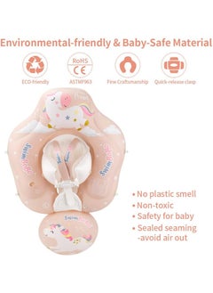 SwimBoBo Inflatable Baby Swim Float with Sun Canopy Baby Inflatable Swimming Ring with Adjustable Sun Shade Baby Inflatable Swimming Floats Pool Float for Toddlers (Unicorn)  - Image 4