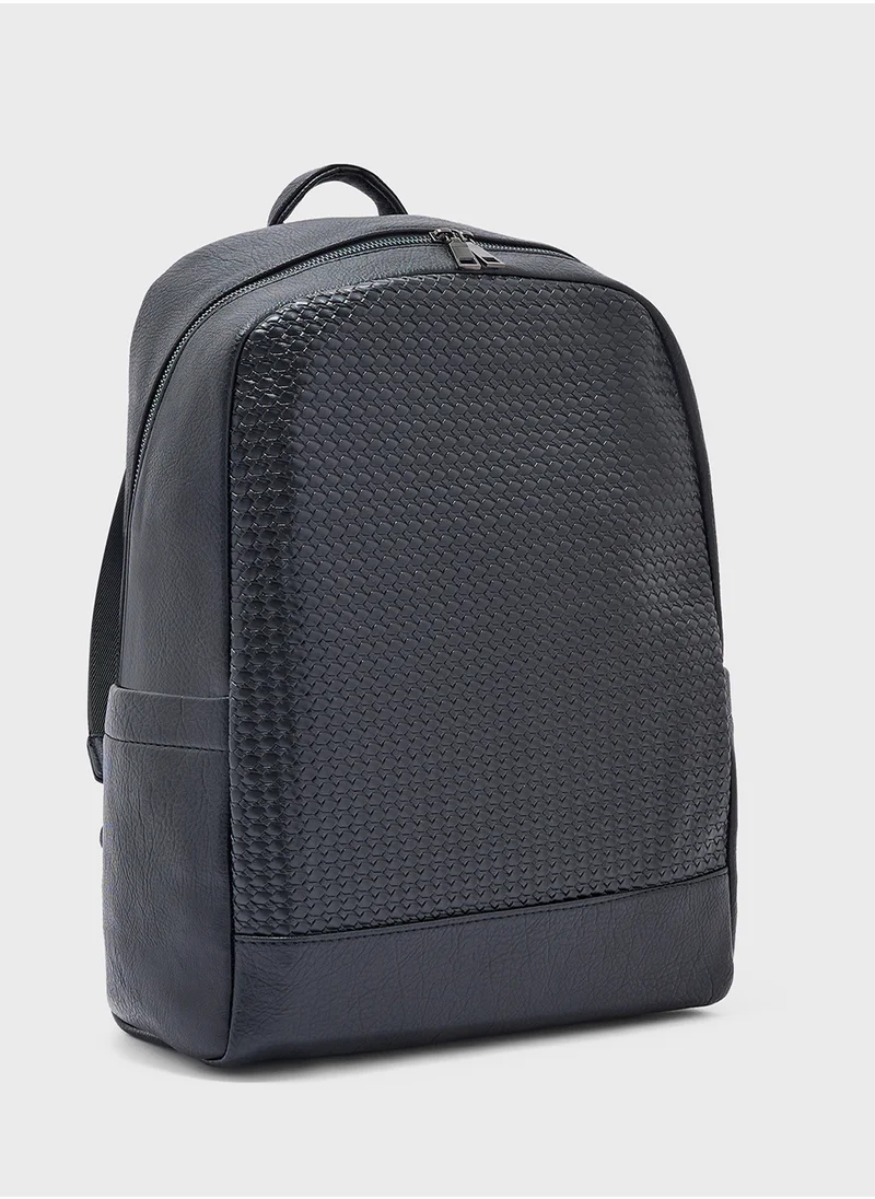 روبرت وود Premium Faux Leather Backpack